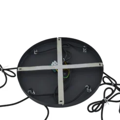 Lámpara colgante Lindby Hildur, Ø 35 cm, gris humo, cristal, E27