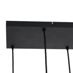 Lámpara colgante Lindby Hildur, 6 luces, gris humo, cristal