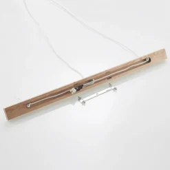 Lámpara colgante Lindby Imarin, 3 luces, blanca, textil, 100cm
