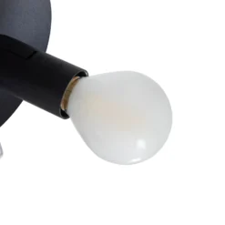 Lámpara colgante Lindby Isamer, gris humo, 130 cm, globo