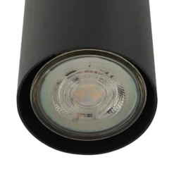 Lámpara colgante Lindby Joffrey, Ø 24 cm, negra, 3 luces, GU10
