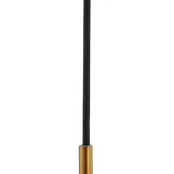 Lámpara colgante Lindby Lelia, ámbar, cristal, Ø 35 cm