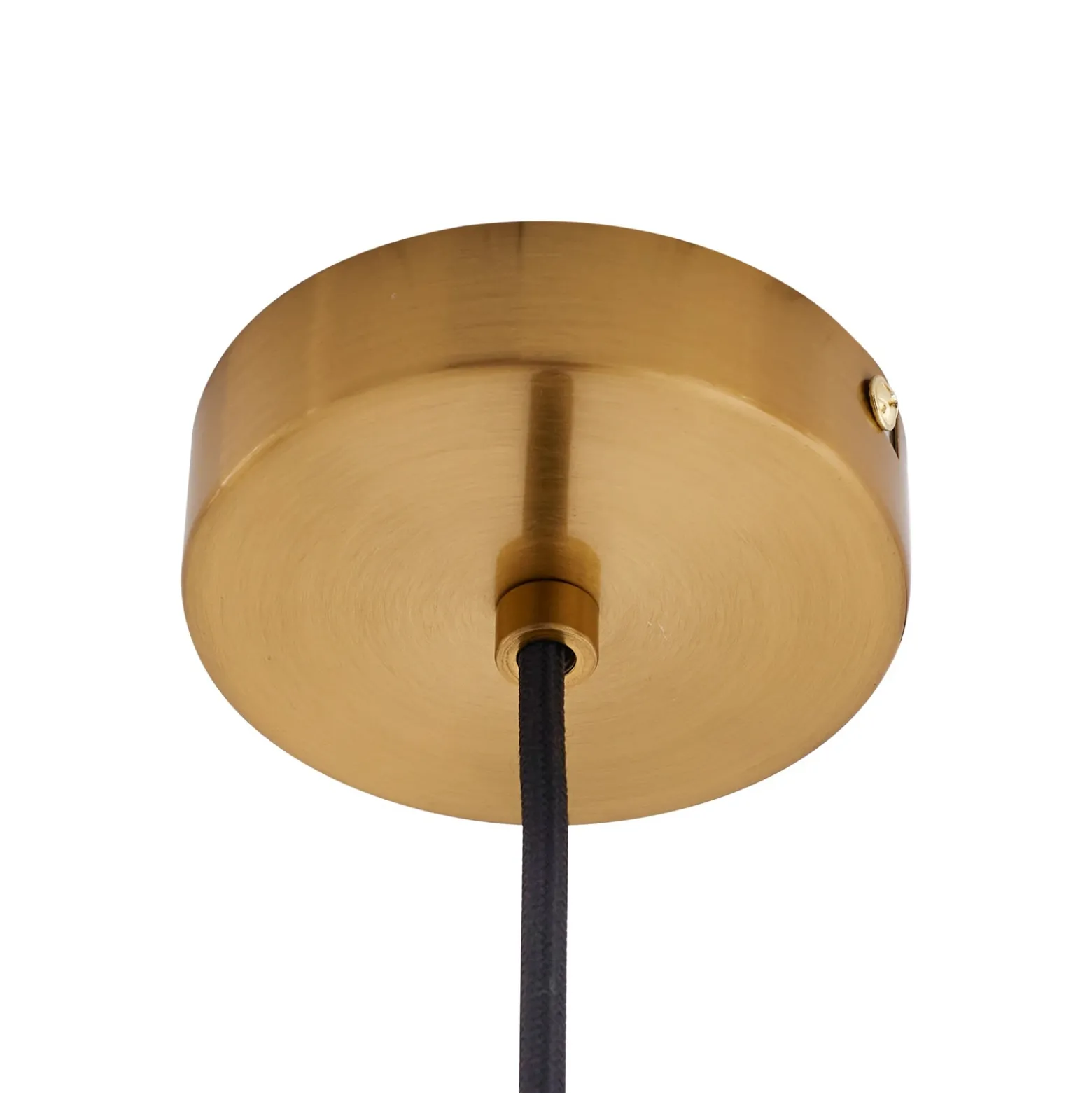 Lámpara colgante Lindby Lelia, ámbar, cristal, Ø 35 cm