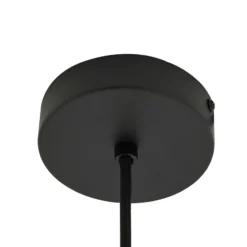 Lámpara colgante Lindby Lelia, gris humo, cristal, Ø 35 cm