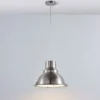 Lámpara colgante Lindby Letty, Ø 39 cm, color níquel, metal, E27