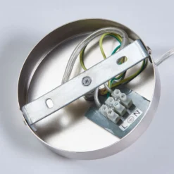 Lámpara colgante Lindby Letty, Ø 39 cm, color níquel, metal, E27