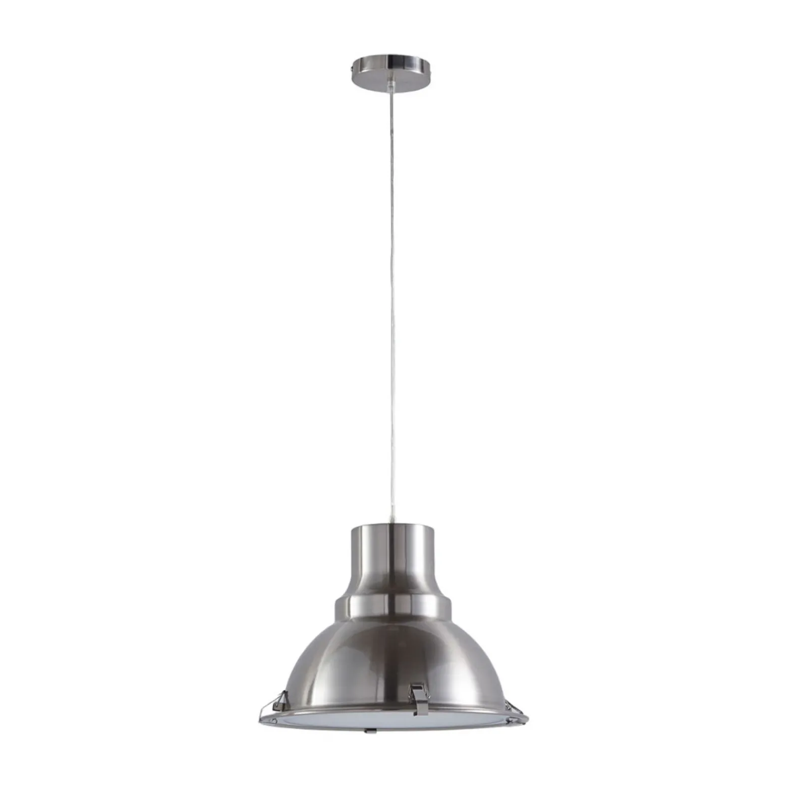Lámpara colgante Lindby Letty, Ø 39 cm, color níquel, metal, E27