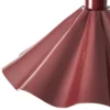 Lámpara colgante Lindby Lilliet, Ø 34 cm, rojo oscuro, metal, E27