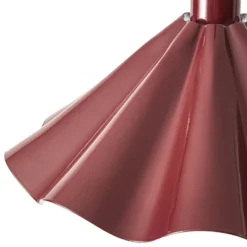Lámpara colgante Lindby Lilliet, Ø 34 cm, rojo oscuro, metal, E27