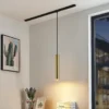 Lámpara colgante Lindby Linaro, 40 cm, dorada, monofásica, GU10