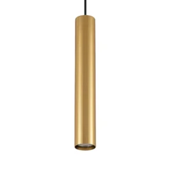 Lámpara colgante Lindby Linaro, 40 cm, dorada, monofásica, GU10