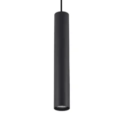 Lámpara colgante Lindby Linaro, 40 cm, negra, 1 fase, GU10