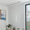 Lámpara colgante Lindby Linaro, 40 cm, blanca, monofásica, GU10