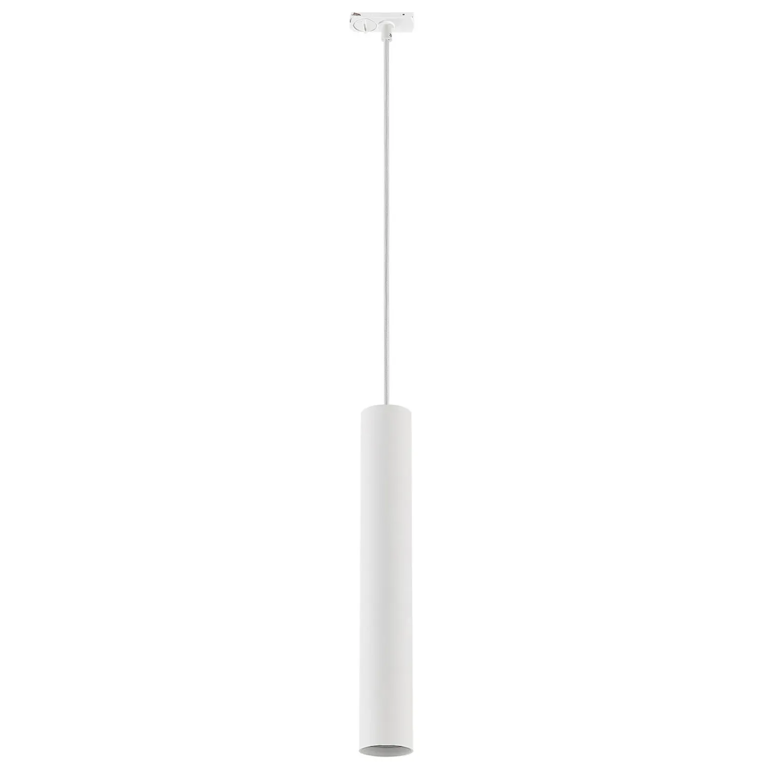 Lámpara colgante Lindby Linaro, 40 cm, blanca, monofásica, GU10