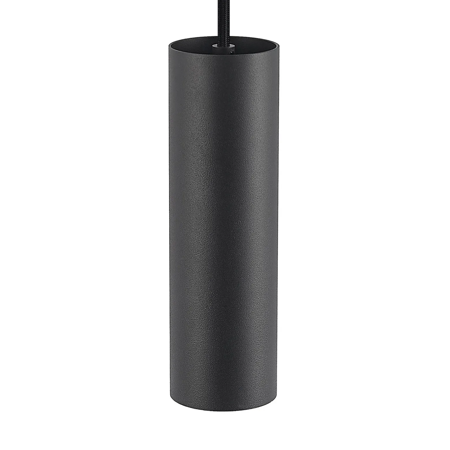 Lámpara colgante Lindby Linaro, 20 cm, negra, 1 fase, GU10