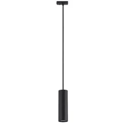 Lámpara colgante Lindby Linaro, 20 cm, negra, 1 fase, GU10