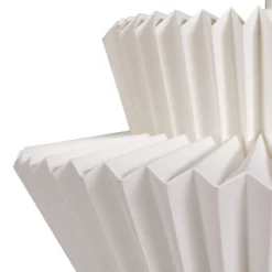 Lámpara colgante Lindby Magali, blanca, papel, Ø 45 cm, E27