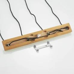 Lámpara colgante Lindby Maniva. 60 cm, 4 luces, negro, GU10