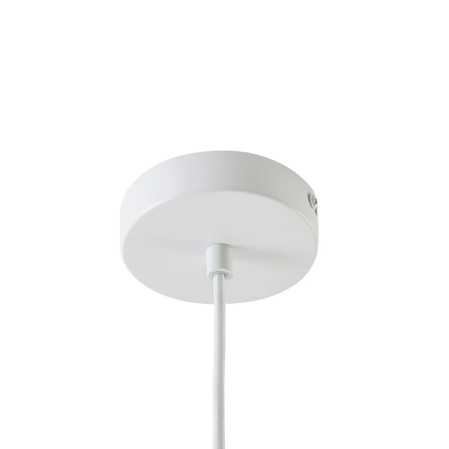Lámpara colgante Lindby Marielle, Ø 55 cm, blanca, tejido, 3x E27