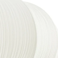 Lámpara colgante Lindby Marielle, Ø 55 cm, blanca, tejido, 3x E27