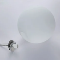 Lámpara colgante Lindby Marike, Ø 40 cm, blanca, cristal, globo, E27
