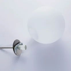 Lámpara colgante Lindby Marike, Ø 30 cm, blanca, cristal, globo, E27