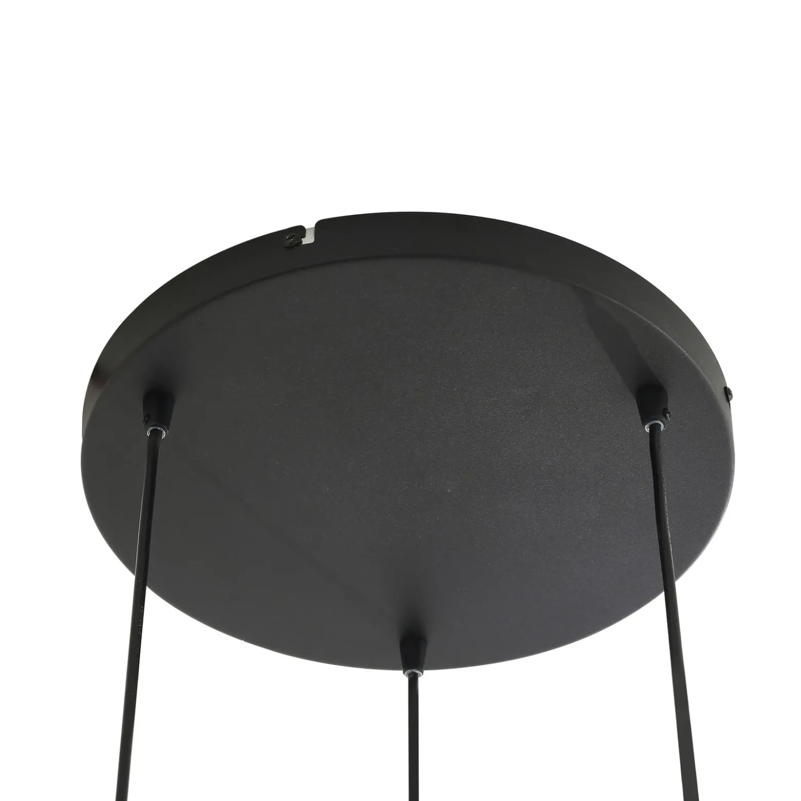 Lámpara colgante Lindby Marla, redonda, cristal, gris humo, 50 cm