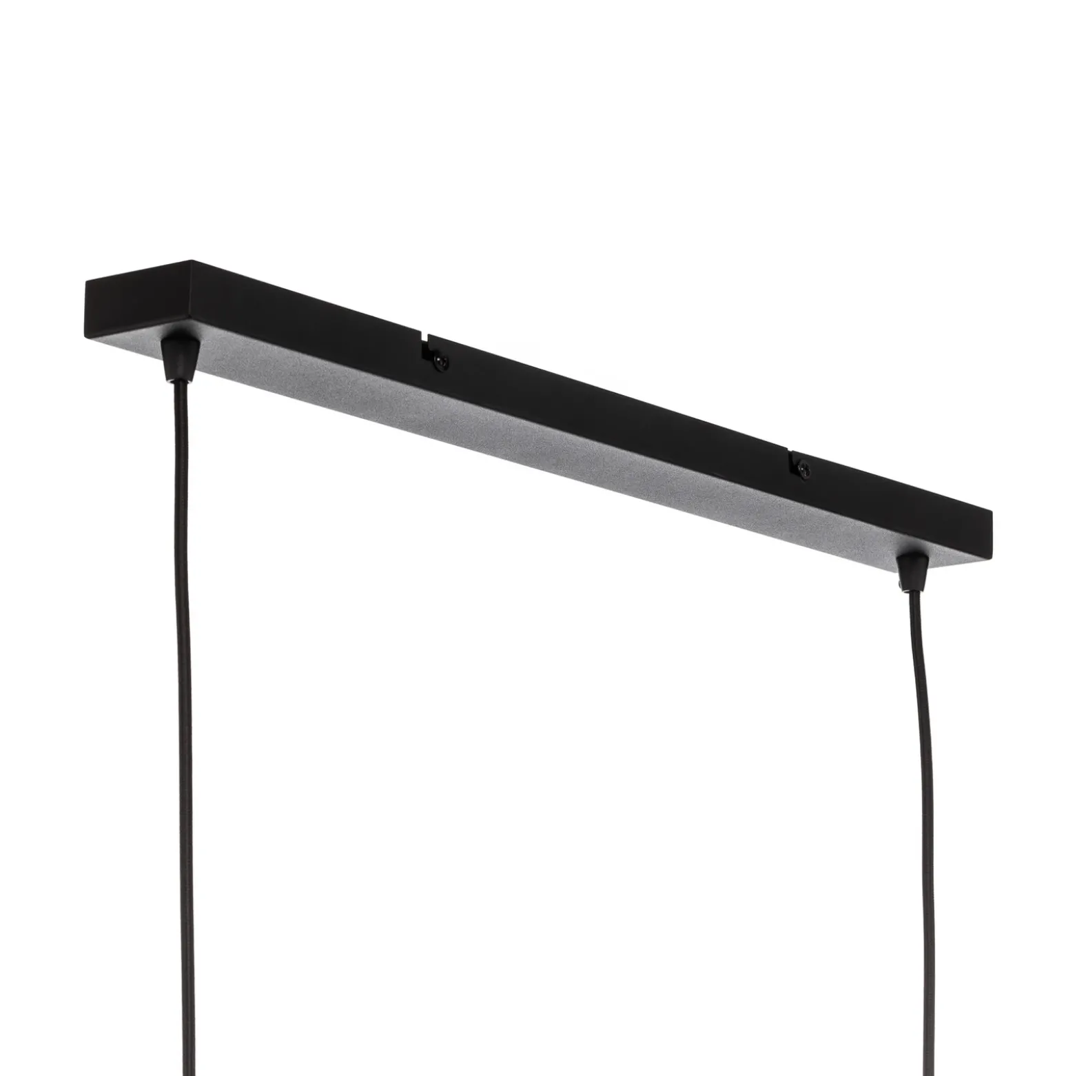 Lámpara colgante Lindby Mateja, negra, metal, 112 cm, 4 luces.