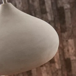 Lámpara colgante Lindby Morton, Ø 29 cm, gris, hormigón, E27