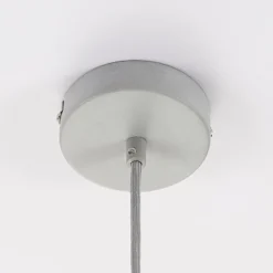 Lámpara colgante Lindby Morton, Ø 29 cm, gris, hormigón, E27