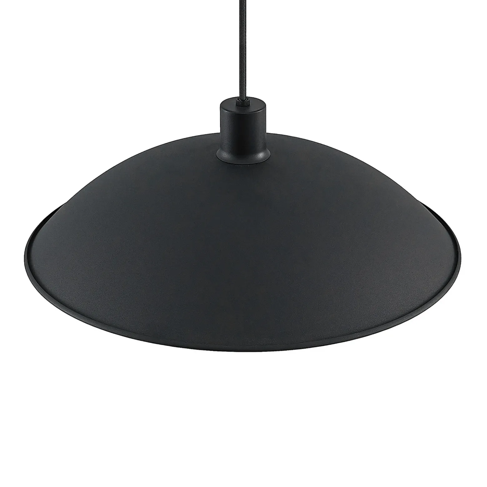 Lámpara colgante Lindby Narisara, Ø 40 cm, E27, negro-oro
