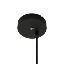 Lámpara colgante Lindby Orliana, Ø 35 cm, ámbar, cristal