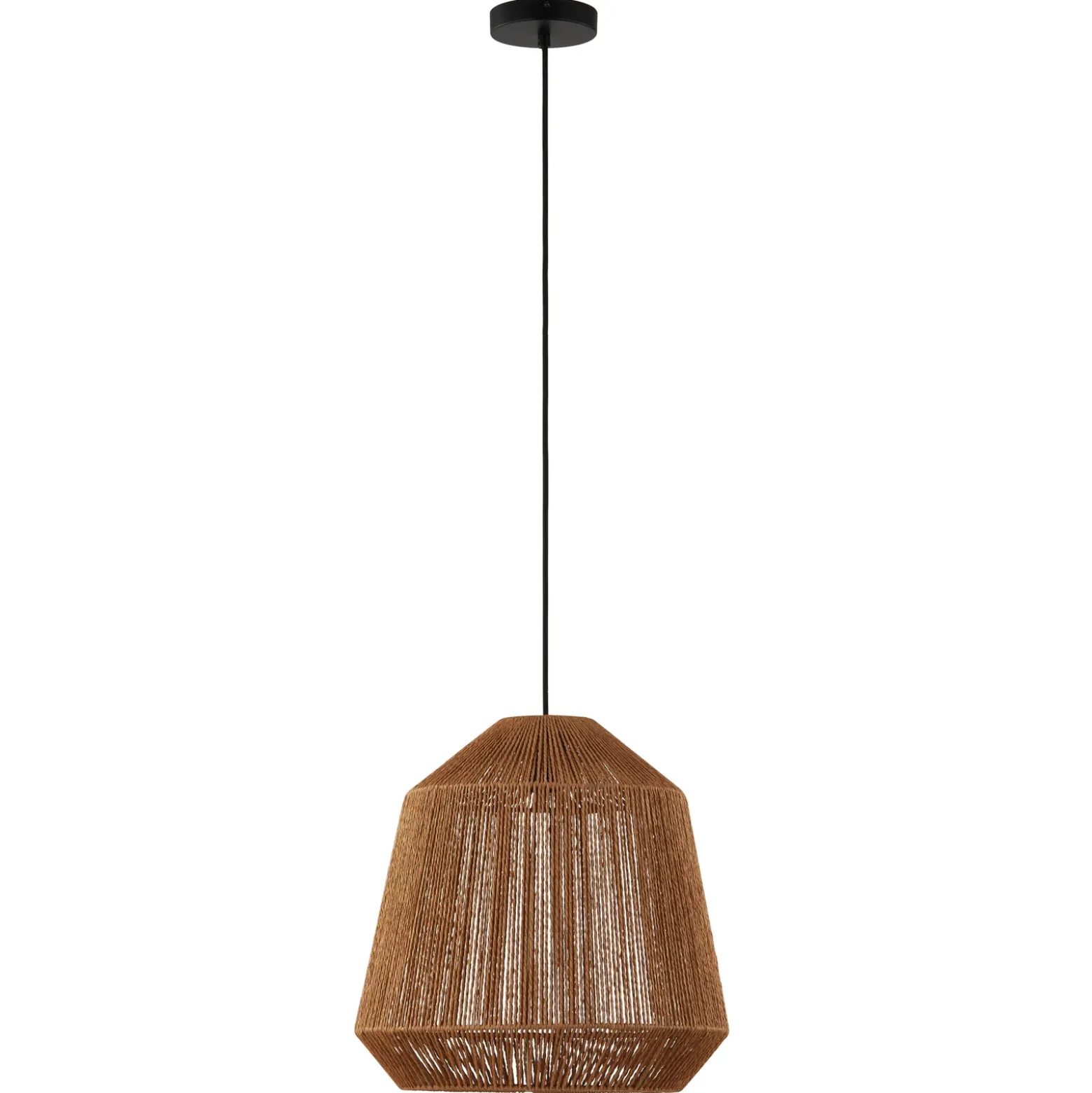 Lámpara colgante Lindby Otso, 40 cm de altura, bambú, E27