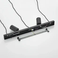 Lámpara colgante Lindby Sanad, 70 cm, 5 luces, negro, GU10