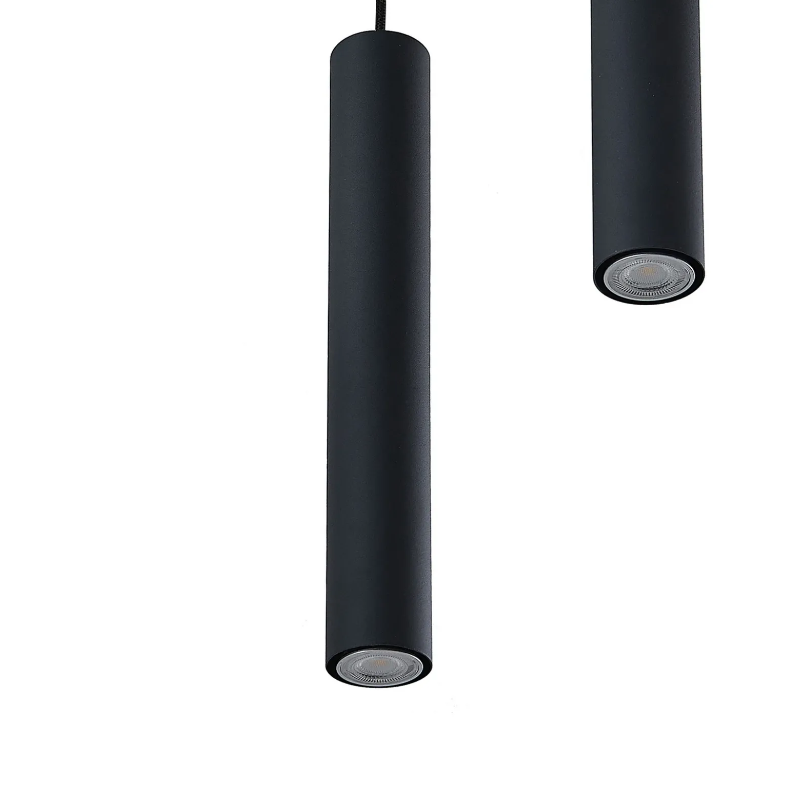 Lámpara colgante Lindby Sanad, Ø 40 cm, 5 luces, negro, GU10