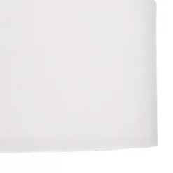 Lámpara colgante Lindby Sebatin, Ø 50 cm, blanca, tela, E27