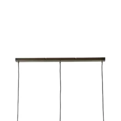 Lámpara colgante Lindby Sofian, ámbar, cristal, 100 cm, 3 luces.