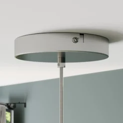 Lámpara colgante Lindby Sonika, Ø 40 cm, color níquel, cristal, E27