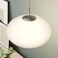 Lámpara colgante Lindby Sonika, Ø 40 cm, color níquel, cristal, E27