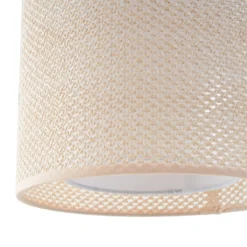 Lámpara colgante Lindby Soula, Ø 26 cm, beige, plástico, E27