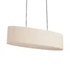 Lámpara colgante Lindby Soula, 78 cm, beige, plástico, E27