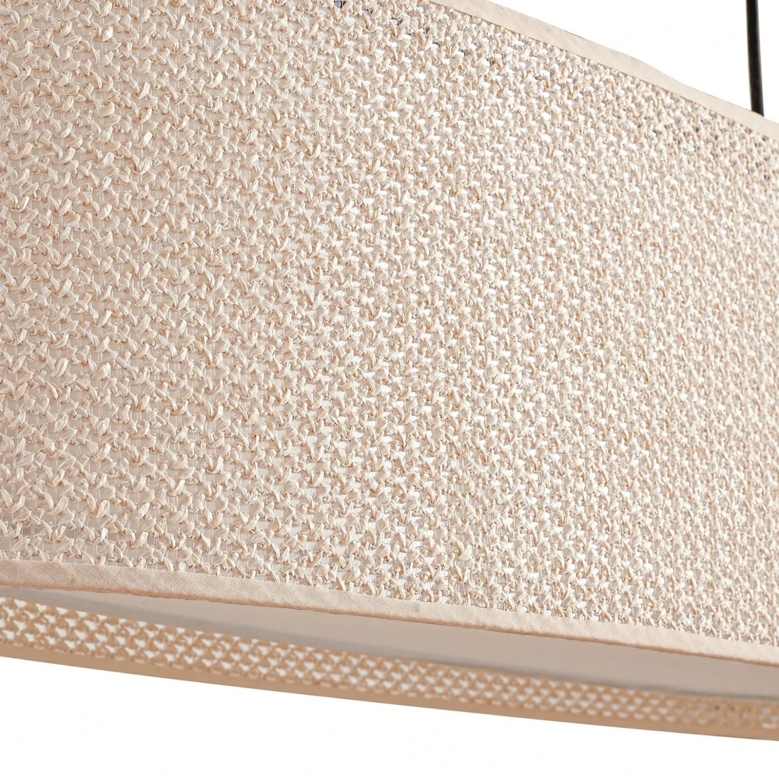 Lámpara colgante Lindby Soula, 78 cm, beige, plástico, E27