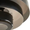 Lámpara colgante Lindby Tivra, negro brillante, Ø 35 cm, metal
