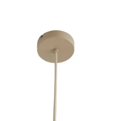 Lámpara colgante Lindby Valdorin, beige, papel, Ø 40 cm, E27