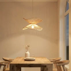Lámpara colgante Lindby Valdorin, beige, papel, Ø 40 cm, E27