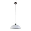 Lámpara colgante Lindby Valeria, blanca, cristal, Ø 40 cm, E27