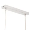 Lámpara colgante Linobianco, lineal, 4 luces