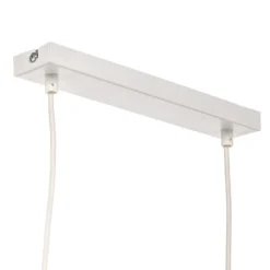 Lámpara colgante Linobianco, lineal, 4 luces