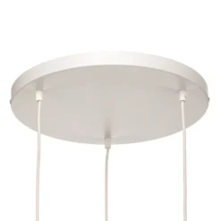 Lámpara colgante Linobianco, redonda, 3 luces