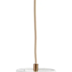 Lámpara colgante Lisbeth de Lucande, Ø 50 cm, blanco/latón, E27